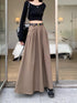 HELLO FASHION Long A-Line Skirts With Belt